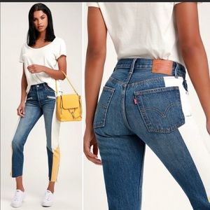 LOWEST PRICE! Levi’s Colorblock Moto 501 jeans NWT